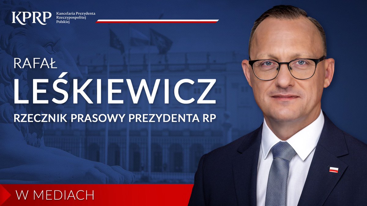prezydentpl's tweet photo. Rzecznik Prezydenta RP @LeskiewiczRafa w mediach: 

📺 20:20 @RepublikaTV | „Gość Dzisiaj” 

Zapraszamy do oglądania! https://t.co/0FX43l4Uti