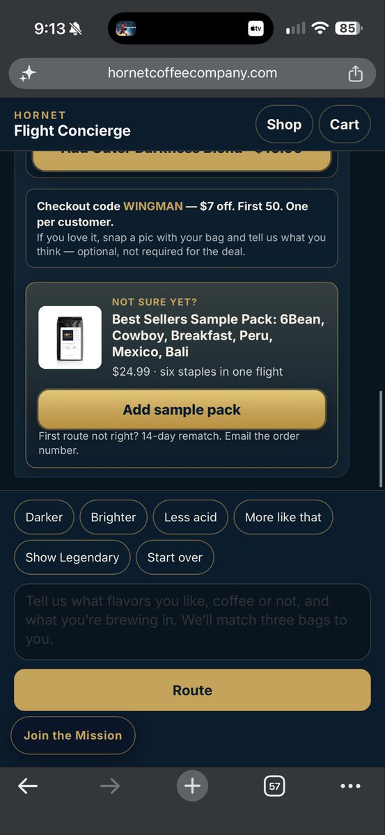 FlyboyTita's tweet photo. Pretty cool Ai concierge test. You can put anything in there flavor wise and also misspell and even get the machine name wrong.. Breva is guess from user and it reasoned.. Breville Barista espresso and coffee machine.. if you have a machine but aren’t exactly sure what it’s called.. we can reason over that part too!! The end result is cool!