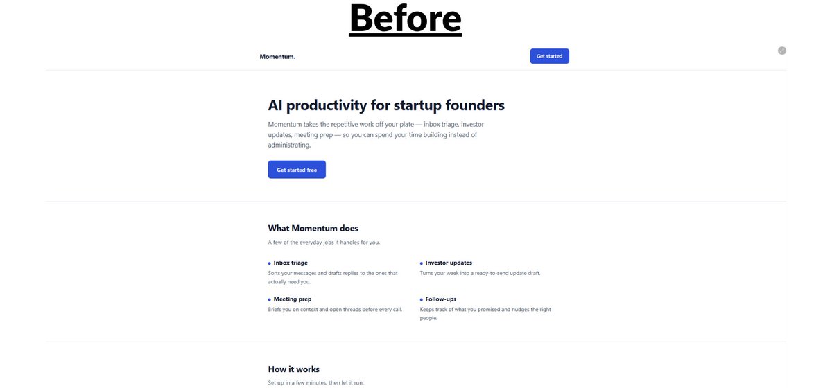 KI_HAL_2023's tweet photo. #ad Finally, not another "one person + a stack of agents" tool.
In Teamily AI, a partner I'm working with and my agent team sat in the same project, on the same context. That's the Humans + Agents idea, and it's what made this test interesting.

I gave the team in @Teamily_AI one shared project:
Build a landing page for an AI productivity tool using Website Builder.

→ Strategy Agent defined the initial positioning
→ Copy Agent shaped the hero, benefits, and CTA
→ Website Agent turned it into the first version

The first version looked decent, but the positioning was too generic.
So I made one concrete change:

"Make this specifically for startup founders overwhelmed by repetitive work."

That one decision changed the rest of the project.
The Strategy Agent refined the positioning, the Copy Agent rewrote the hero and benefits around founders, and the Website Agent carried the new direction through the page and CTA.

Then my partner opened v2 in Studio and asked to make the value proposition more direct for founders. The Website Agent picked up that feedback and updated the page accordingly.

The interesting part was seeing human decisions, mine and my partner's, flow through the whole team and change the final website, end to end.

People and agents, one team, getting sharper every round. 🤝

Live page: https://t.co/gKomq2ckPU