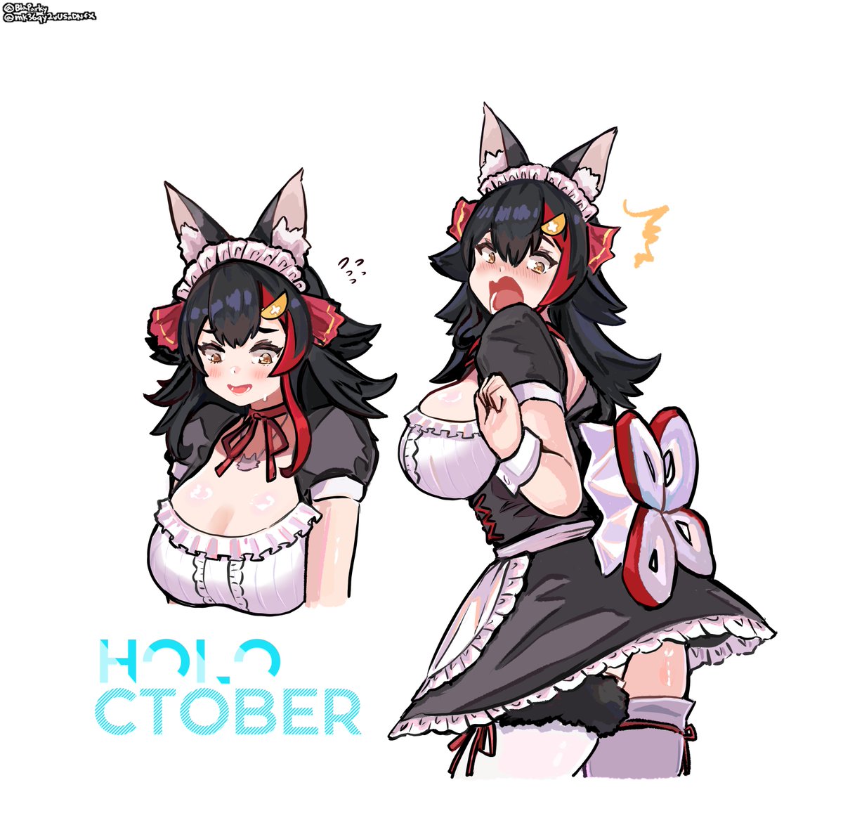 BlaParky's tweet photo. #みおーん絵
#holoctober Day 9: Maid Mio https://t.co/4rr0nU5ZLn