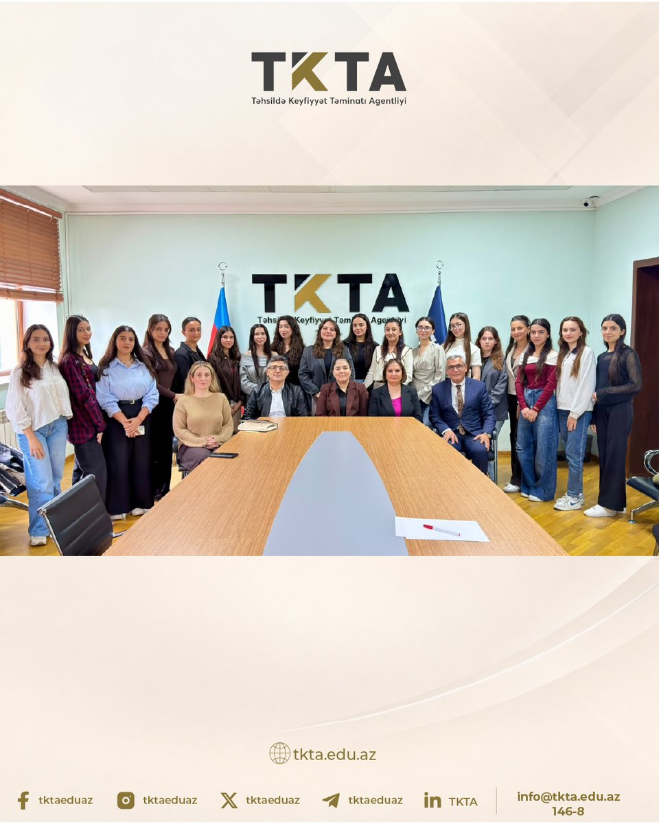 tktaeduaz's tweet photo. ADPU SABAH qruplarının tələbələri ilə görüş keçirilib.

🔗Ətraflı: https://t.co/ymREi5La5k

 #TəhsildəKeyfiyyətTəminatıAgentliyi #TKTA #ADPU #SABAHQrupları #Monitorinq #Qiymətləndirmə https://t.co/qwaSEgWxXV