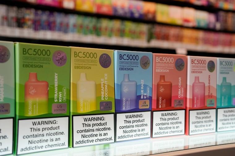 PhillyInquirer's tweet photo. Most nicotine vape products will be banned in Pennsylvania by mid-October https://t.co/eaanAAvjEL https://t.co/twvsQLSUD4