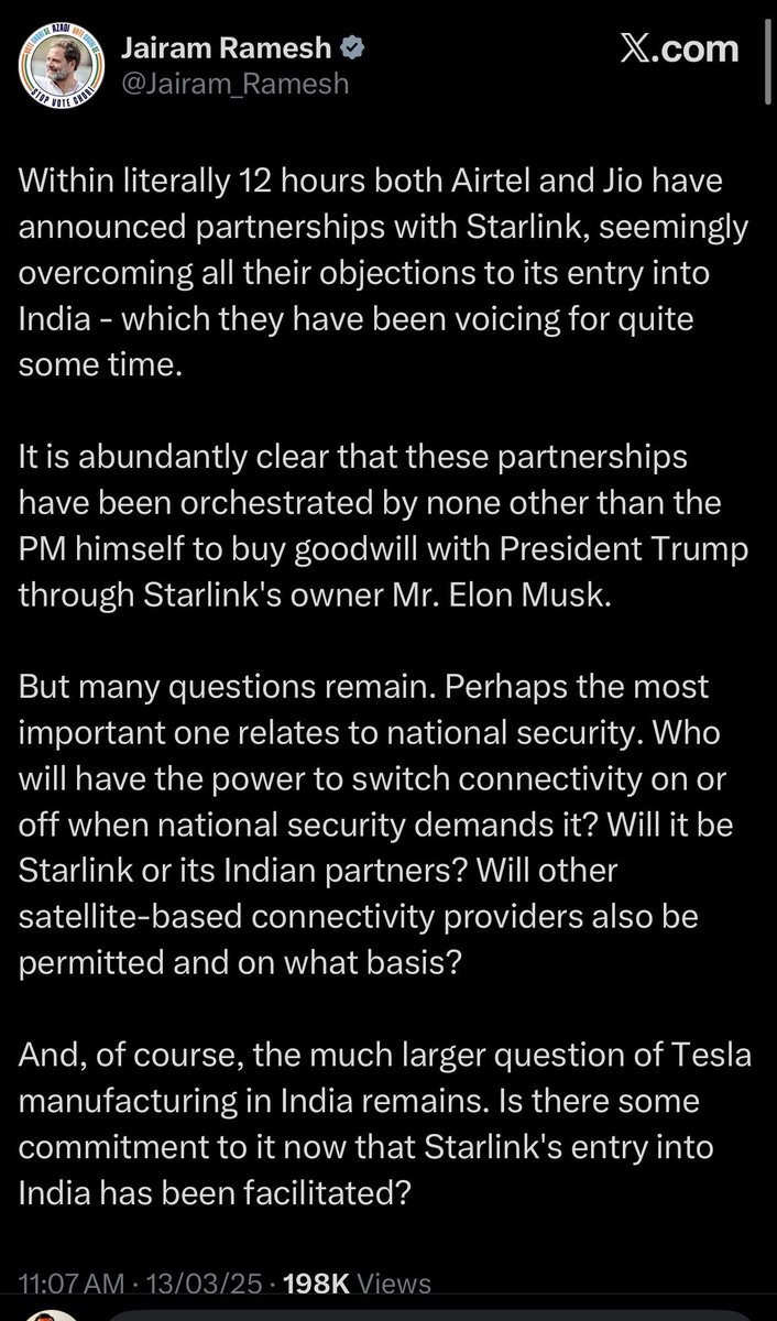 tweets_tinku's tweet photo. Even Day : Modi has surrendered to Trump via Elon Musk 

Odd Day: Modi is a bad guy, he wont allow Starlink in India 

INC - Indian National Clowns 🤡 https://t.co/gMQM0g4NFa