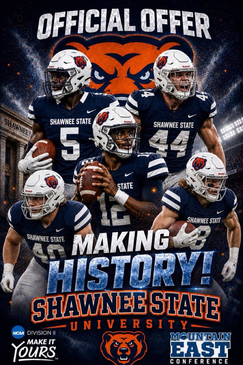 Tre_s25's tweet photo. After a great conversation with @CoachVanderhoof, I am blessed to receive an offer from Shawnee State University

@SSUBEARSFB https://t.co/FZpCh8rUf1