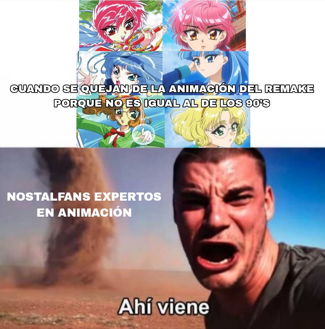 fleuriepetals's tweet photo. Creo que tema de los remake actualmente, es que nunca se sienten convencidos por las nuevas animaciones, a veces hay que soltar el pasado, nunca pensé que en el fandom de #MagicKnightRayearth iba haber nostalfans quejumbrosos también, igual como con el remake de Ranma 1/2. 😬 https://t.co/nid48S24Pt