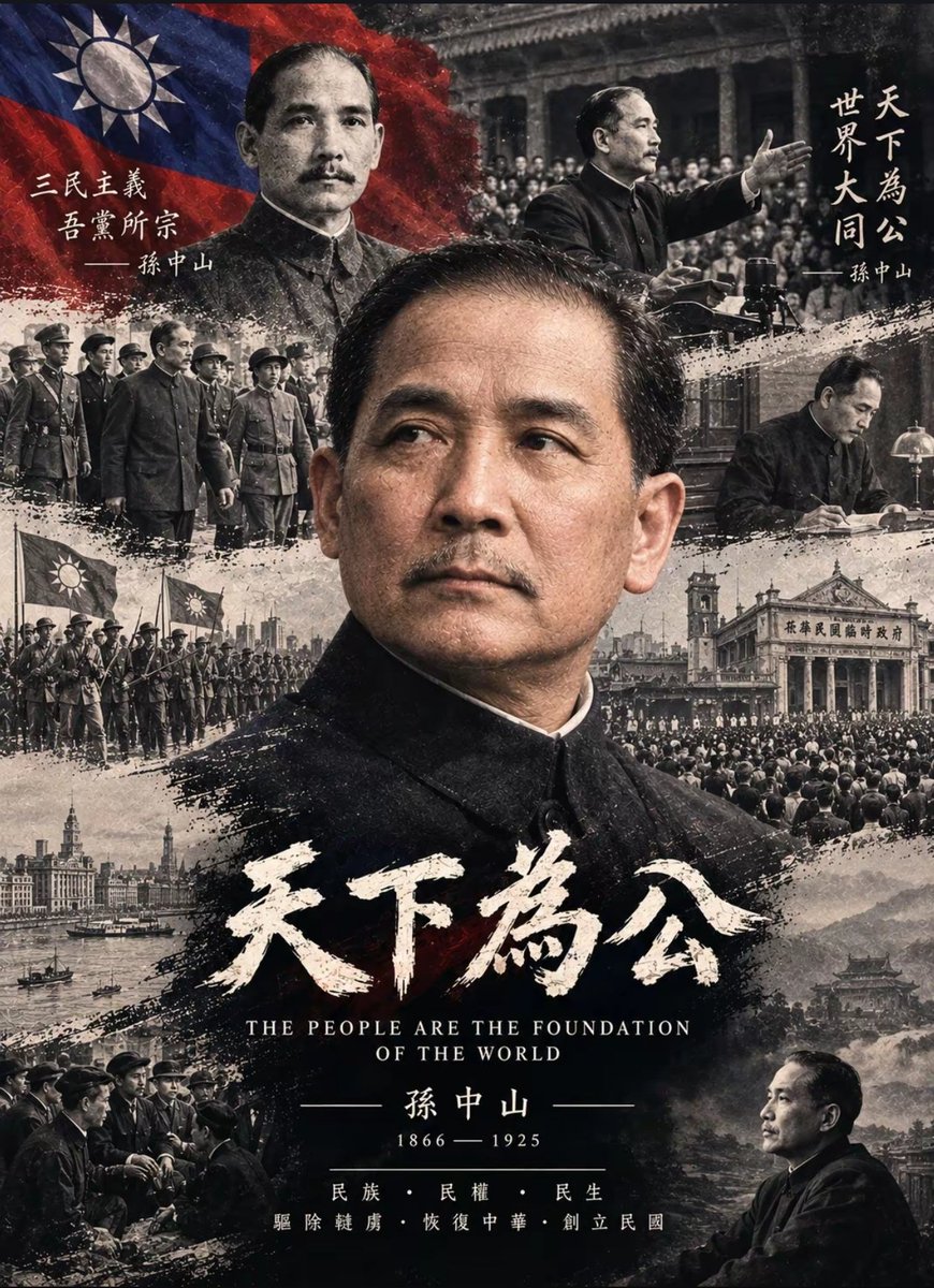 jiulingKMT's tweet photo. 天下為公，致敬國父孫中山 https://t.co/GfR1NJN9sW
