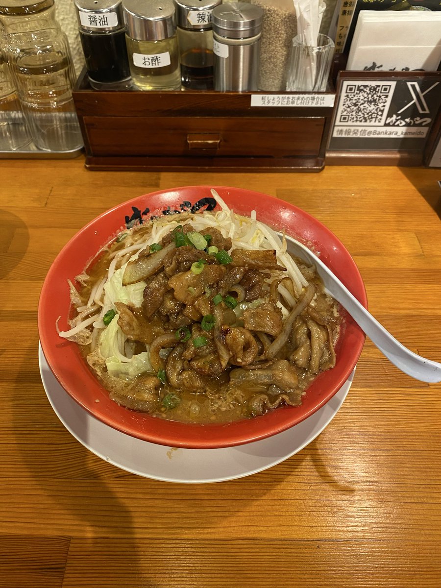 mm228425's tweet photo. #亀戸
 #ばんから
 #ぶたみそラーメン
48杯目/2026年
ばんからさん約1年振りでした！
ぶたみそラーメン初めていただきました🍜
甘辛タレの豚バラ肉と濃厚スープの相性が抜群でした✨ https://t.co/agvsLV2yGe