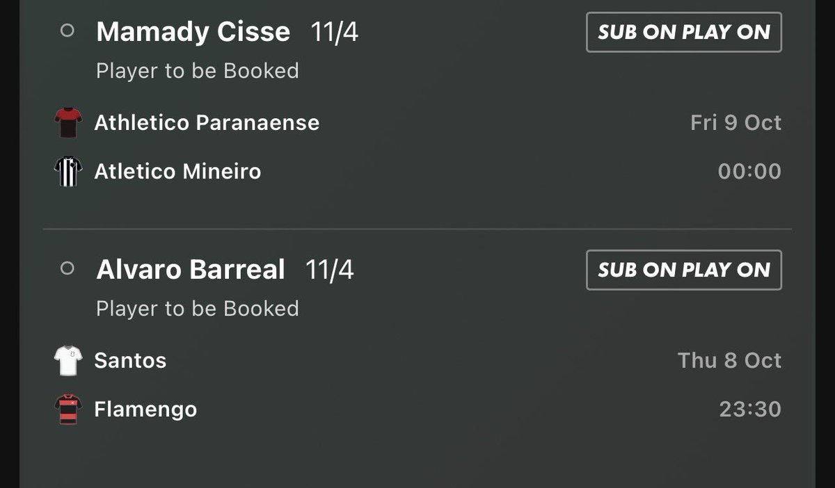 TheCardScouter's tweet photo. 🇧🇷 Back in Brazil 📒

Fancy Cisse for later (hopefully he starts), paired him with a pair in Santos. Juicy doubles. https://t.co/4iPr13zDwR