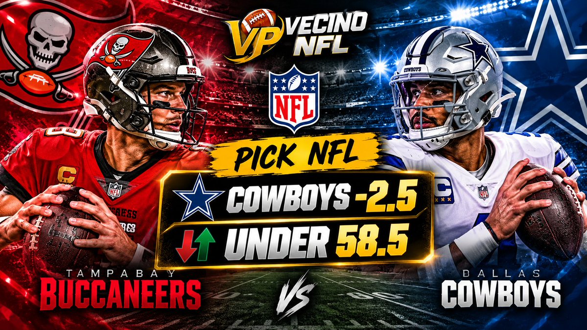 ElVecinoPicks's tweet photo. 🚨 EL VECINO PICK | TNF

El público quiere ver a Dallas destrozar a Tampa.

Nosotros queremos cobrar.

🏈 Dallas -2.5 + UNDER 58.5
💰 Parlay -139

Sin Baker, Tampa está limitado. Pero Dallas tampoco necesita meter 50.

No confundas espectáculo con negocio. https://t.co/wmWtsG8eFs