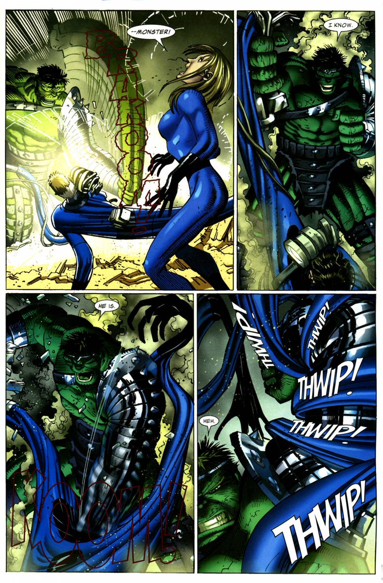 CamMTE01's tweet photo. @dime_powell @otakuweeb_xoxo @CAPESHITCHICKS Cope. She’s fodder against the Hulk, argue with Marvel. Heck, she can’t even defend herself against Hulk-like beings that are WEAKER than Banner Hulk https://t.co/J3QEsbyO5v