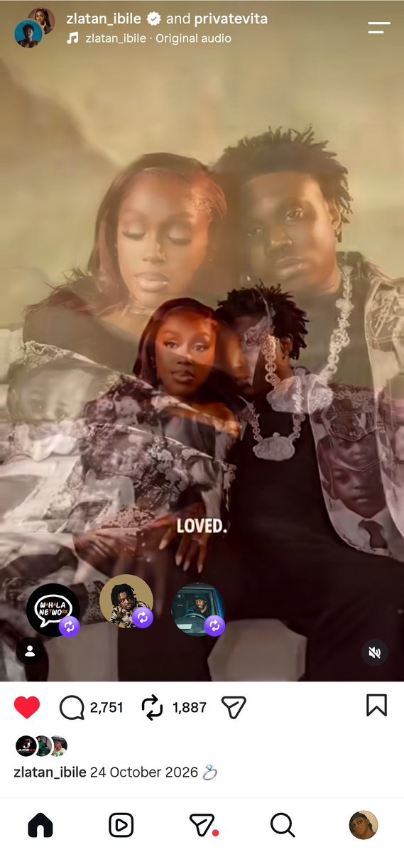 GNFSULTAN's tweet photo. Davido via zlatan Instagram comment ❤️💍😍 https://t.co/bOw6UZ7WCc