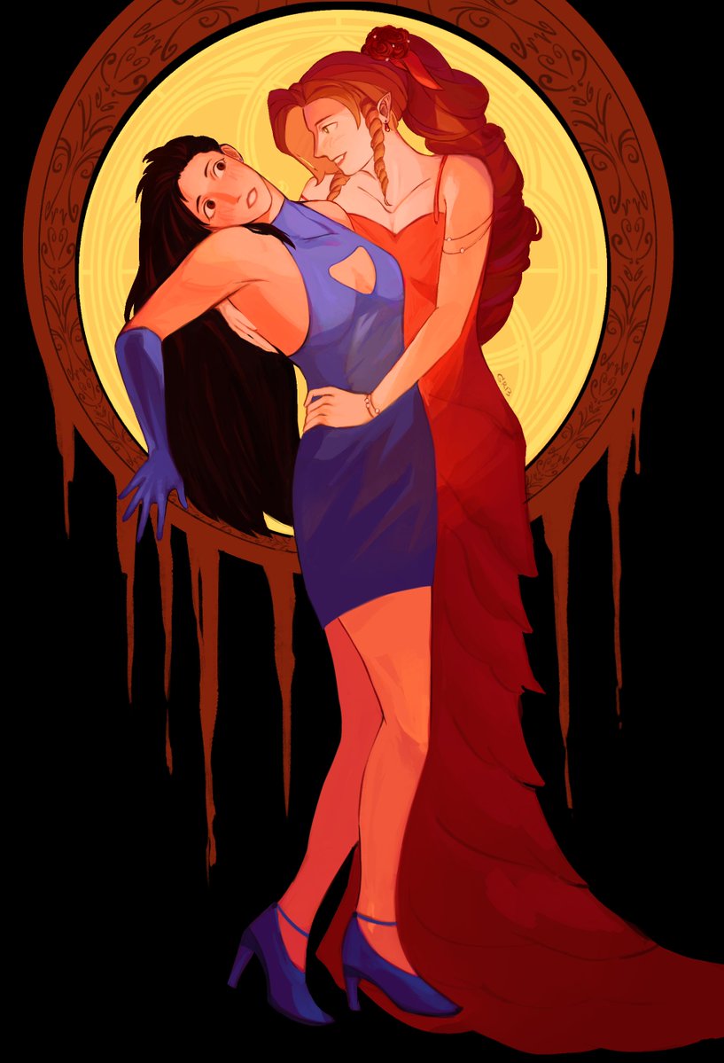 witchygredheadd's tweet photo. happy lesbian day i love women and been drawing final fantasy 7 yuri for 3 years😭 this #aerti thing is serious https://t.co/tR83l4fSll