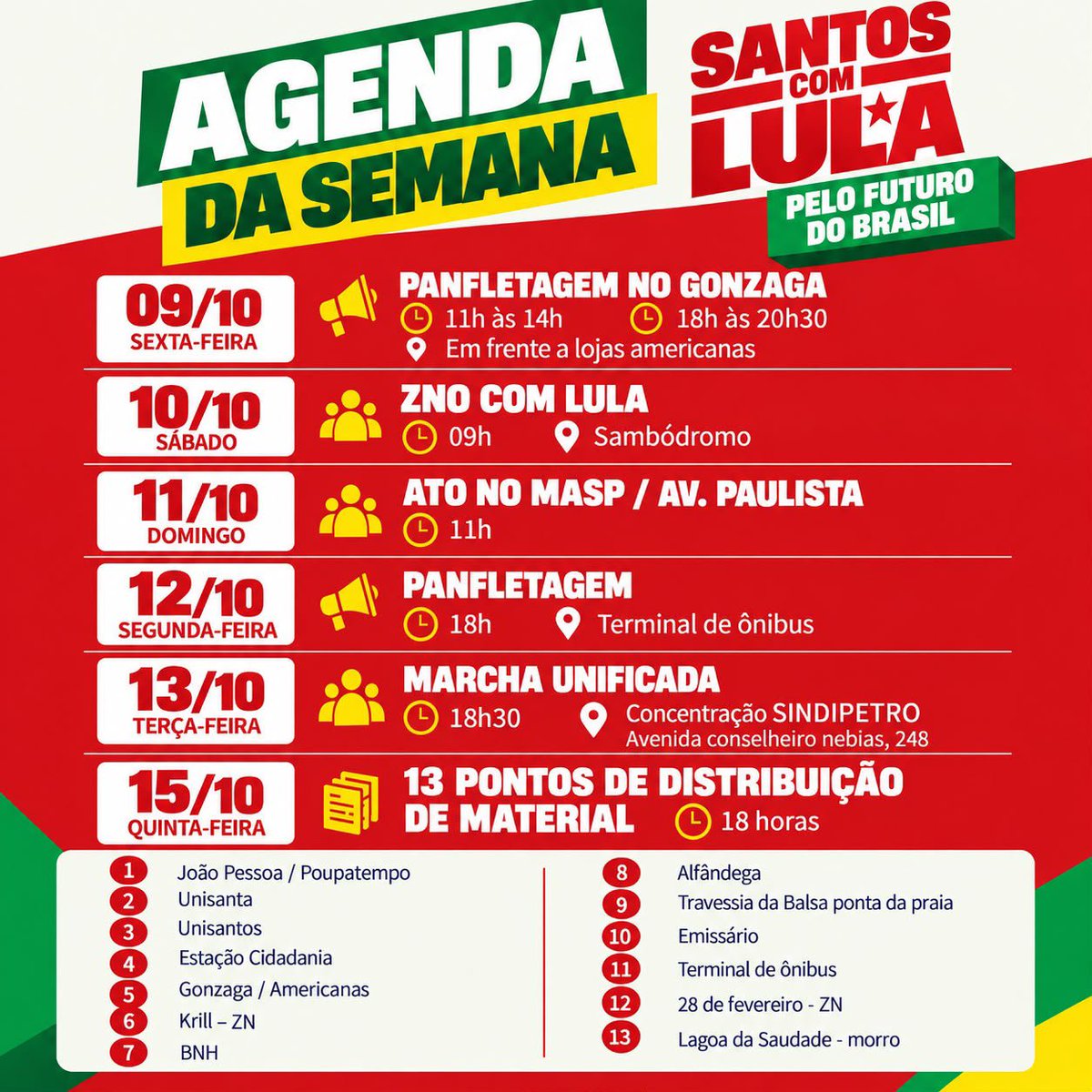 vicv4porubi3's tweet photo. Salve salve Praia Grande!!! Segue algumas manifestações que teremos por aqui!! #Lula2026étetra #praiagrande https://t.co/AE2tWu9rmh