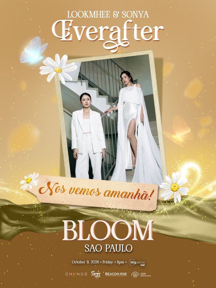 cdmentph's tweet photo. BRAZIL, IT'S TOMORROW! 

Have a good rest tonight and we'll see you at #LMSYBloomInSãoPaulo 🌼

#LMSYEVERAFTER
#LookmheeSonya https://t.co/gZZuGfgKBz