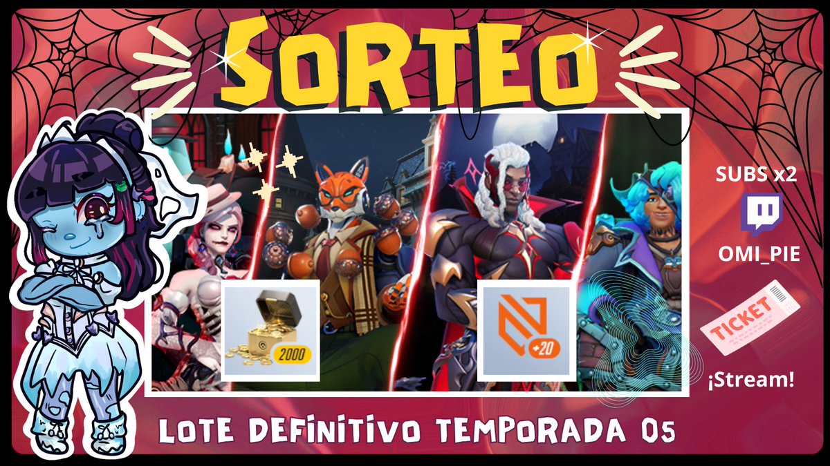naomiipie's tweet photo. LOTE DEFINITIVO S05 ✨ #Giveaway 
✅ Sígueme en X y Twitch
✅Like y RT
✅CANJEA TICKET 🎟️ EN STREAM
🌟 SUB de TWITCH DOBLE chance 
📆 13/10/26 (martes) 
Gracias a BLIZZARD y @OverwatchLATAM  ✨
#OverwatchLATAM | #OverwatchTemporada5 https://t.co/Mu1OIA858u