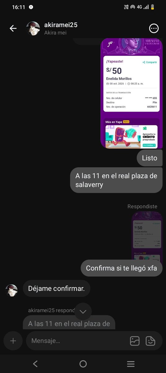 Stefani45853149's tweet photo. Armys, vengo a hacer una denuncia pública. ENELIDA SOFIA MORILLOS MENDOZA con DNI: 46499878 es una ESTAFADORA. vende entradas para BTS. Ayer le escribí, me dijo que todo era presencial, sin embargo, hoy me pidió un adelanto de 50 soles. #BTS_WORLDTOUR_ARİRANG_LIMA
#BTS https://t.co/S6l3WMsgAc