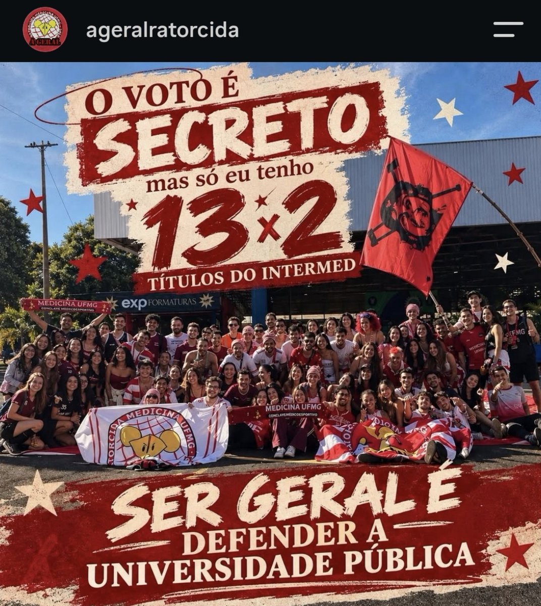 etherealwilde's tweet photo. tô achando a coisa mais lindinha do mundo as instituições da medicina ufmg se unindo em prol de uma causa maior ❤️⭐️ https://t.co/vuOhQbTJGF