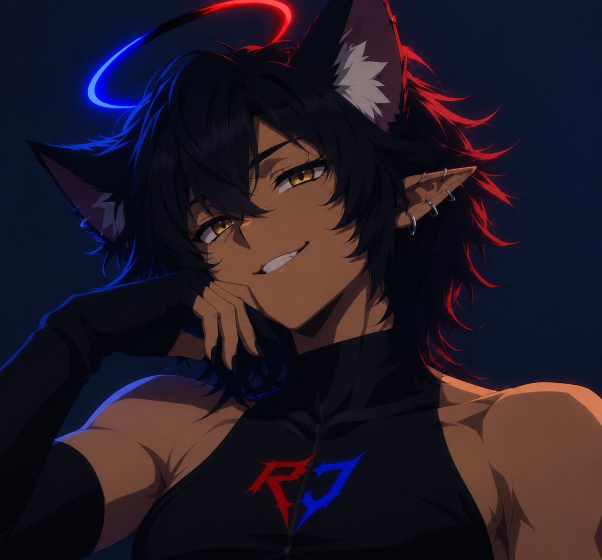 RinJuno1's tweet photo. Hows everyone doing today^^❤️💙, today something simple https://t.co/Kl0DQOrm9d