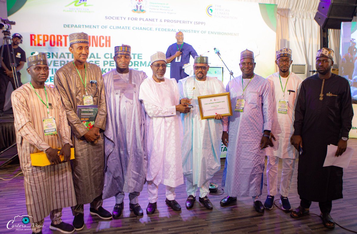 dikko_radda's tweet photo. Katsina State emerges No. 1 in Nigeria in the 2026 Subnational Climate Governance Performance Rating and Ranking (SCGPRR 3.0)

This milestone is a testament to the collective efforts of our Climate Change Secretariat, Ministries, Departments and Agencies, Local Governments, development partners, technical institutions, civil society organisations, traditional institutions, communities and citizens who continue to contribute to our climate action agenda.

We are particularly encouraged that the Katsina Green Growth Agenda (KAGGA) and the Katsina State Climate Change Policy and Plan of Action 2025–2030 are translating our commitment into stronger institutions, better planning and practical interventions across agriculture, water, energy, afforestation, land restoration and resilient infrastructure.

I commend the Society for Planet and Prosperity (SPP), the Federal Ministry of Environment and all partners involved in the assessment for recognising the progress being made in Katsina.

This achievement is not the destination. It strengthens our resolve to deepen implementation, mobilise more climate finance, attract green investment and ensure that climate action delivers tangible benefits to our people.

I congratulate the entire Katsina Climate Governance team on this important milestone.