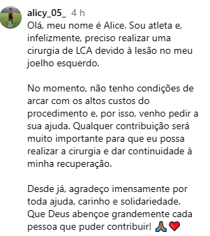 D_RMS's tweet photo. A triste e dura realidade do futebol feminino no estado da Bahia

Quem puder doar algum valor para fortalecer, puder compartilhar em suas bolhas para ter um alcance maior e possibilidade de mais pessoas conhecerem a historia da atleta e puder ajudar https://t.co/bRiMjVhlxB