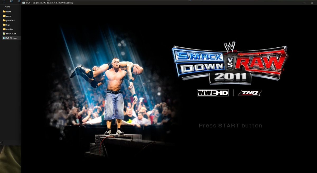 chunrecompgames's tweet photo. WWE Smackdown vs Raw 2011 - PC Port (runs better than xenia and rpcs3)

- Sharper quality
- 60 FPS
- Keyboard mouse or controller
- Doesn't support online yet, may crash at Road to Wrestlemania

Just start the game from SVR 2011.exe

(also please show some love for rey) https://t.co/QYr3jlMykJ