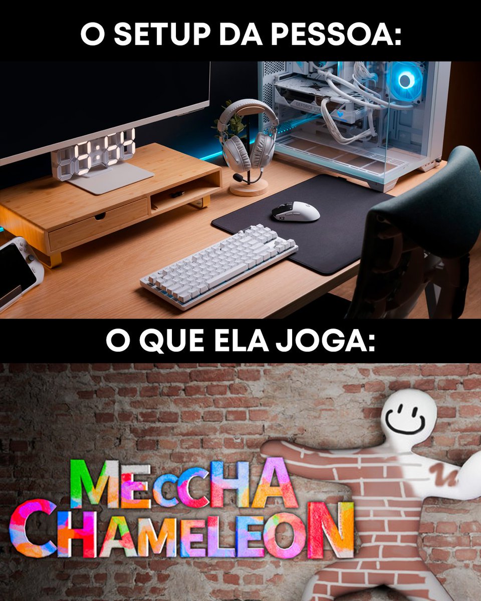 LogitechGBrasil's tweet photo. "#QuemJogaSabe que precisa de um setup de última geração pra rodar campo minado sem travar. 

E ah, tá rolando ofertas exclusivas durante LOGITECH G PLAY DAYS 👀" https://t.co/YtA3T8GlXT