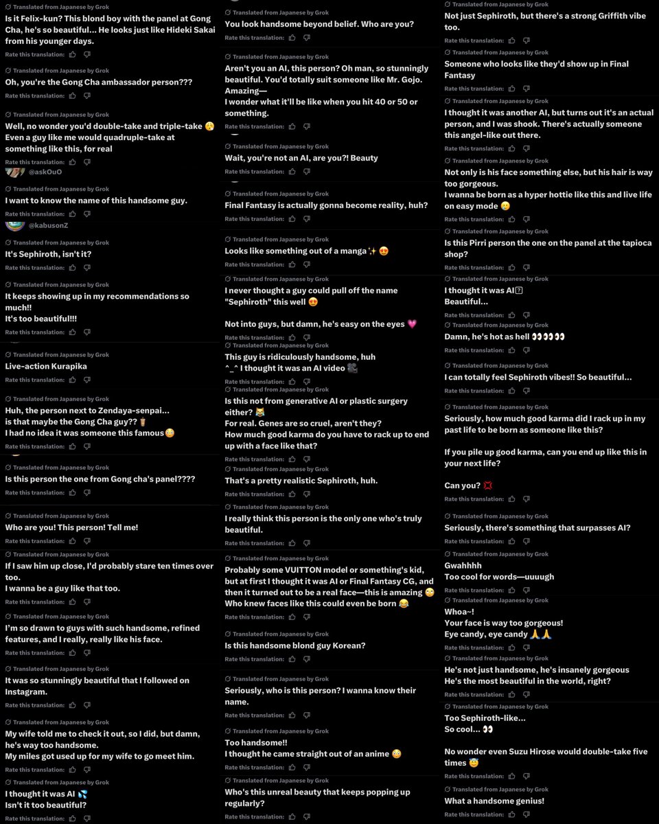 BbokRisma's tweet photo. #FELIX’s stunning photos and videos from the #LVSS27 show are going viral across Japan, amassing millions of views as Japanese locals recognize him from his Gong Cha advertisements and praise him as the “Incarnation of Beauty.” https://t.co/RKCuRE4yd3