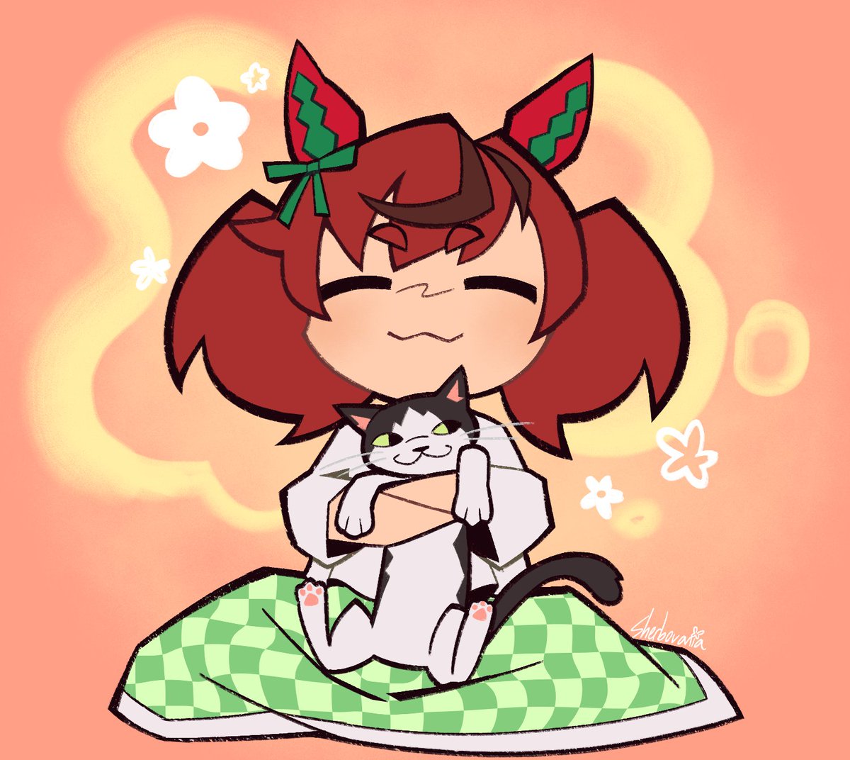 sherbovania's tweet photo. recharging... #ウマ娘ㅤ  #umamusumeㅤ https://t.co/2Y8olwHbOG