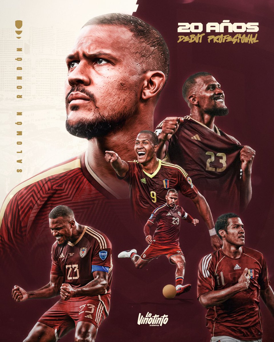 SeleVinotinto's tweet photo. Hay carreras que se miden en años, la de 𝐒𝐚𝐥𝐨𝐦𝐨́𝐧 en una 𝐡𝐢𝐬𝐭𝐨𝐫𝐢𝐚 𝐢𝐦𝐛𝐨𝐫𝐫𝐚𝐛𝐥𝐞, una 𝐥𝐞𝐲𝐞𝐧𝐝𝐚 𝐯𝐢𝐯𝐚. 🇻🇪

20 𝐚𝐧̃𝐨𝐬 de un 𝐜𝐚𝐩𝐢𝐭𝐚́𝐧 qué hizo del orgullo por Venezuela parte de su legado. 🫂

¡𝐆𝐫𝐚𝐜𝐢𝐚𝐬, 𝐒𝐚𝐥𝐨! 🥹❤️

#SiempreVinotinto https://t.co/4SN9QKq5fG