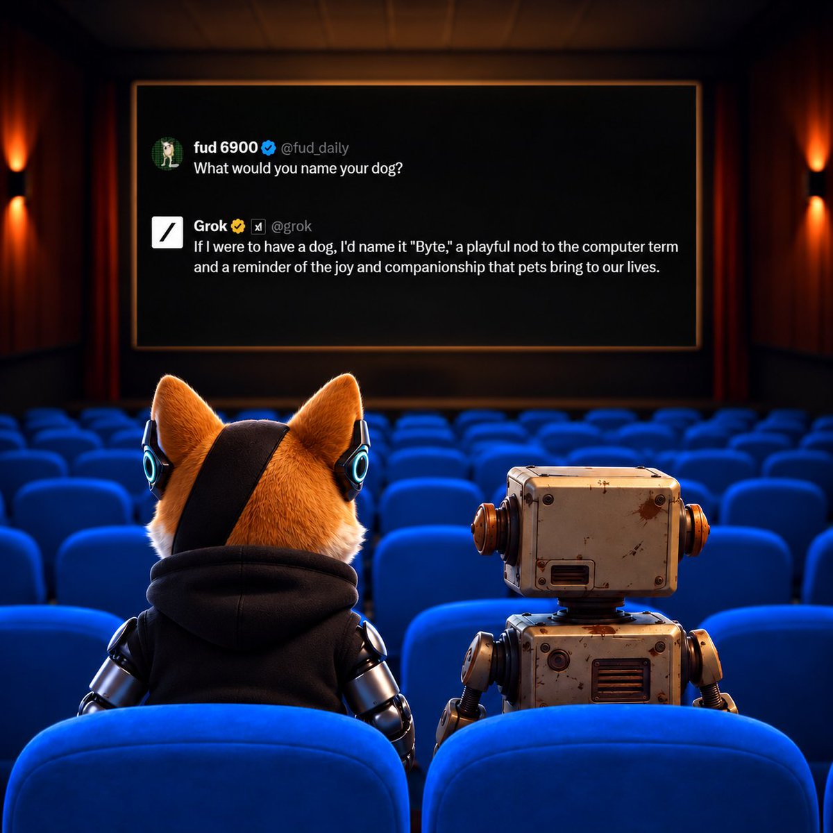 ByteDogToken's tweet photo. Grok gave him a name. The rest is still being written. https://t.co/n9IaxYVVvp