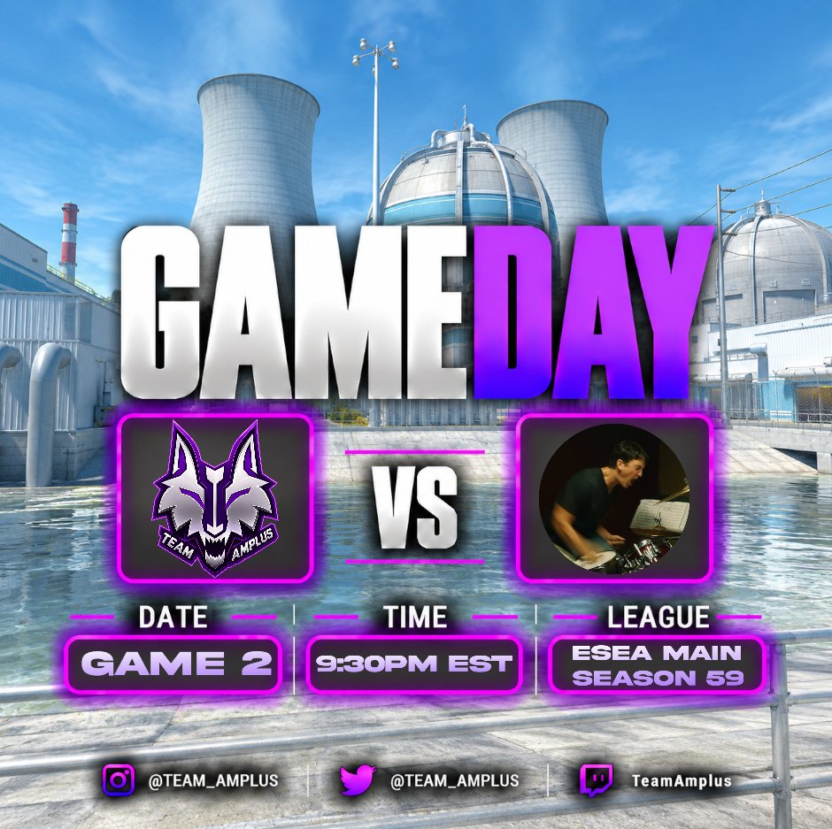Team_Amplus's tweet photo. Amplus look to continue their flawless start to the season!! See you tonight: https://t.co/AJsmoJT2TS

#StayAmplus #TeamAmplus #esea #eseamain #esports #cs2 https://t.co/ZB2gTYTP8a