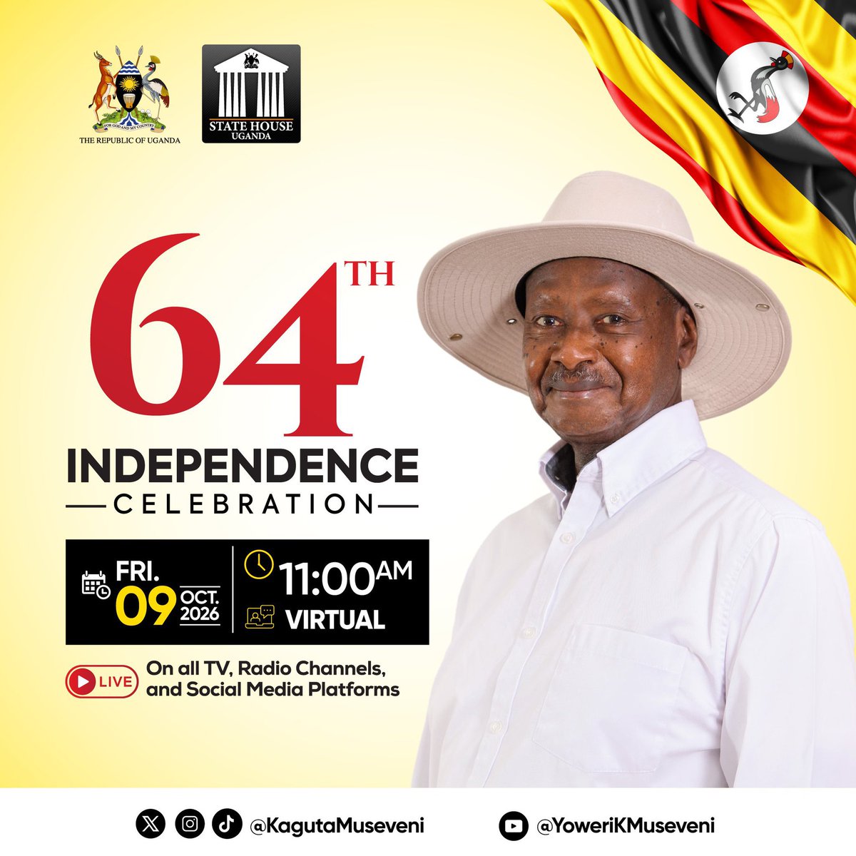 ntirecharles2's tweet photo. Happy Independance Day of Uganda ! We are proud to have freinds of Uganda and Muzee @KagutaMuseveni especially  his beloved son CDS of UPDF @mkainerugaba https://t.co/CRwwap5Kbi