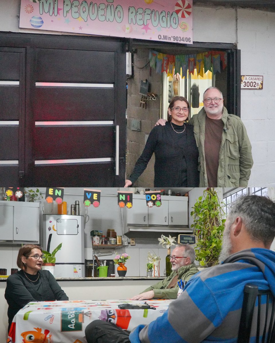 Sabbatella's tweet photo. ❤️ Visitamos el comedor y merendero «Mi pequeño refugio», en Castelar Sur, y conversamos con Alejandra. Junto a 10 vecinas y vecinos, sostienen este espacio todos los días con mucho esfuerzo, dedicación y amor para acompañar a las más de 30 familias del barrio que se acercan por un plato de comida.

​Es conmovedor el trabajo enorme que lleva adelante este grupo de hombres y mujeres que entienden que la salida siempre es colectiva y que la solidaridad con el otro es una tarea ineludible.

​Las necesidades en el barrio son cada vez mayores en una realidad económica donde la plata ya no alcanza ni para cubrir los gastos más básicos. Sin dudas, estas organizaciones son pilares fundamentales para el sostenimiento de nuestra comunidad, pero de ninguna manera deben ser las responsables de dar respuesta a las crisis.