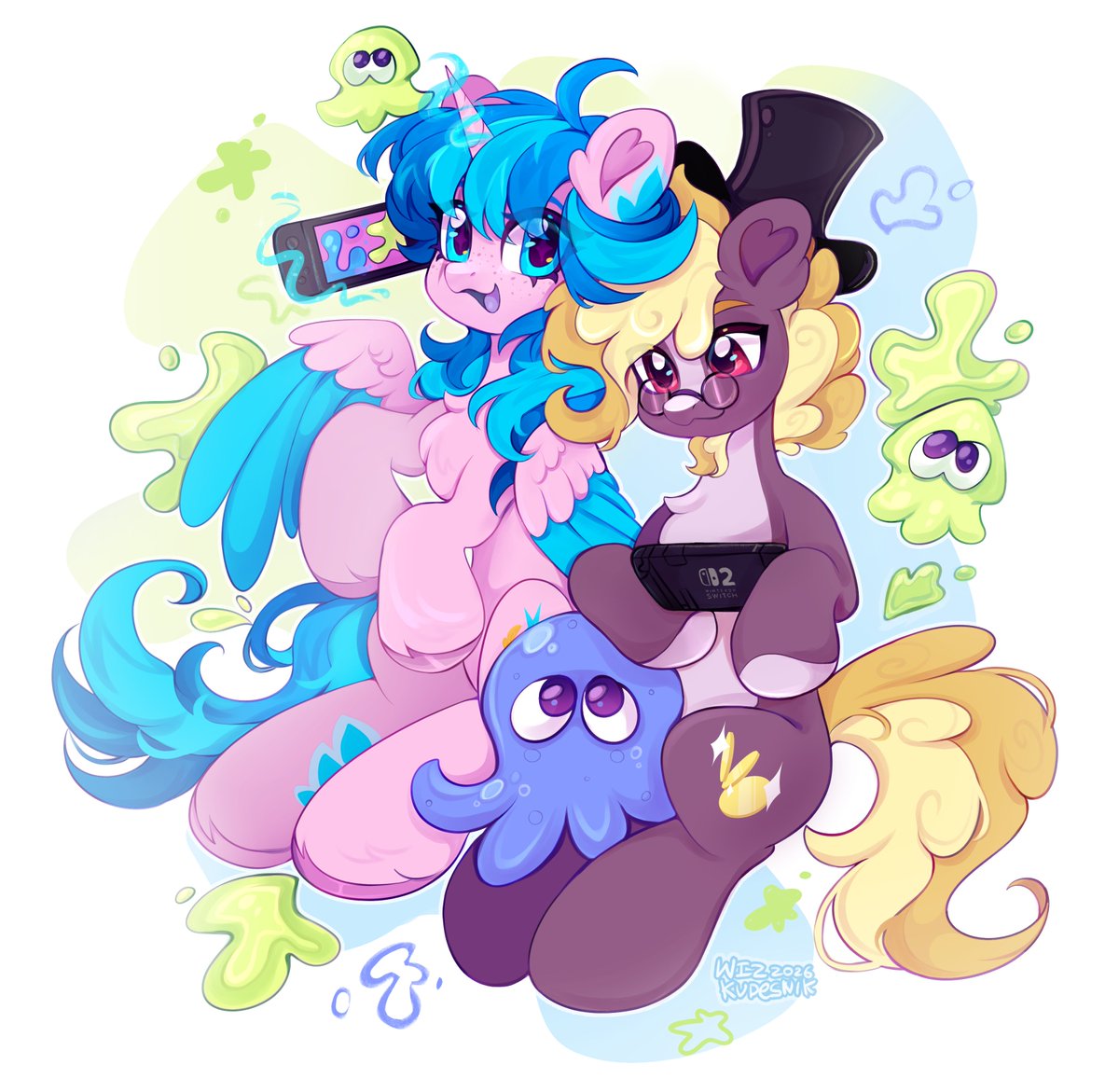 wizandardy's tweet photo. Ink splats and games  #mlp #mylittlepony #mlpoc https://t.co/9uDTo2Fi2k