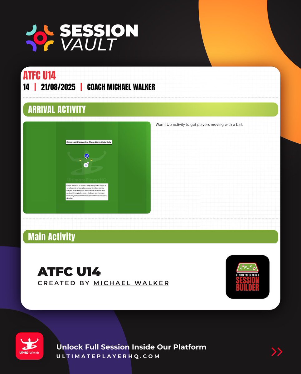 UPHQCreate's tweet photo. Part of UltimatePlayerHQ, the UPHQ Create App lets you create football sessions and share them publicly or privately giving your work the platform it deserves.

📲 Download FREE on iOS &amp; Android. 

Create. Share. Inspire.

#UPHQ #FootballCoaches #SessionVault #footballcoaching https://t.co/GmvWDFz7pz