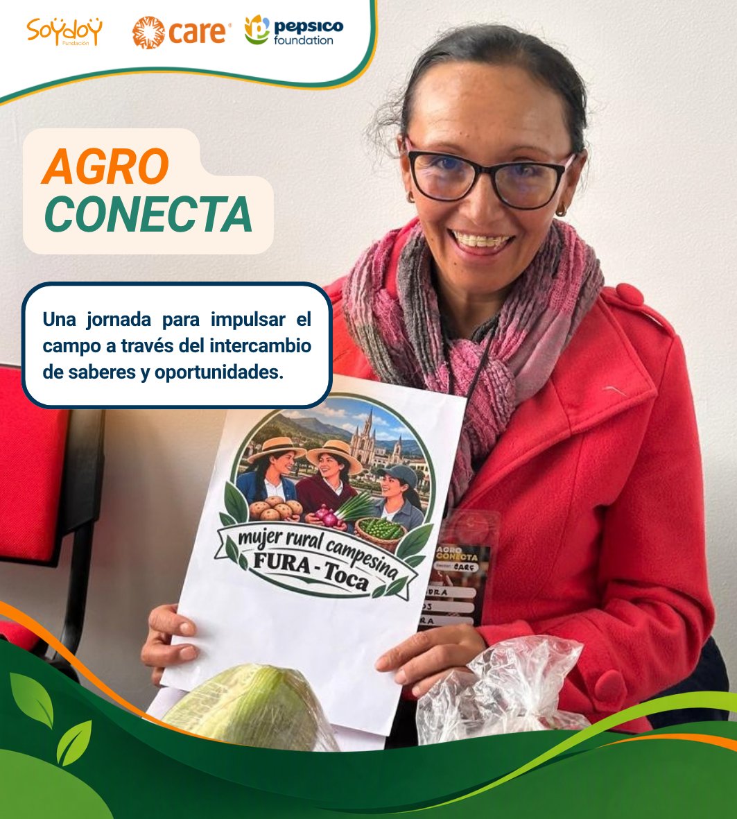 CAREColombiaONG's tweet photo. 🌱 Las oportunidades crecen cuando los actores de un territorio se encuentran.

En #AgroConecta reunimos productores, emprendedoras, compradores e instituciones para fortalecer conexiones y abrir nuevas oportunidades para el campo.
1/2 https://t.co/r9jDYxjCZQ