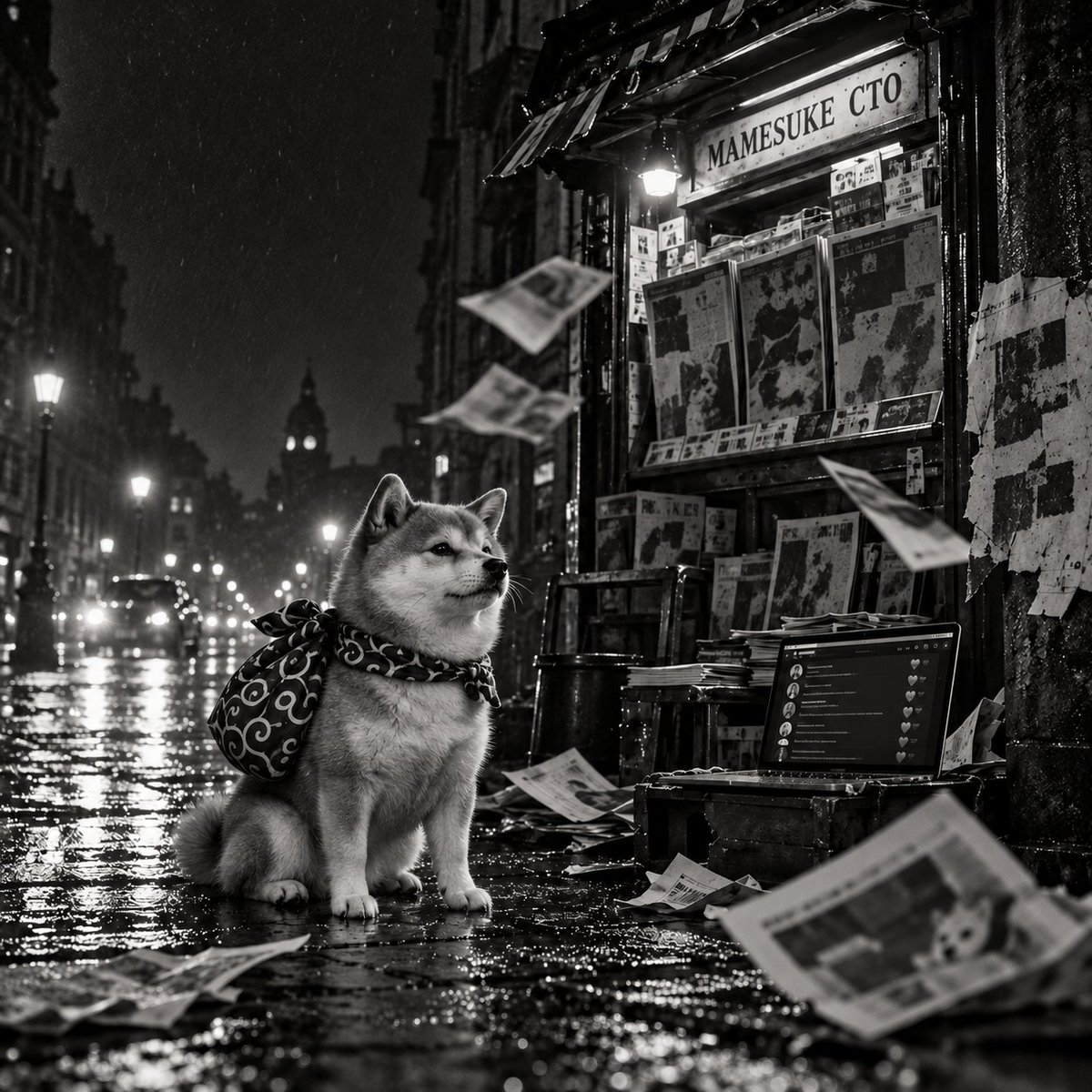MamesukeCTO's tweet photo. the timeline wants a new mascot every five minutes.

we're still here with the little Shiba and his green bundle.

Mamesuke CTO. https://t.co/TBsYrMgUt3
