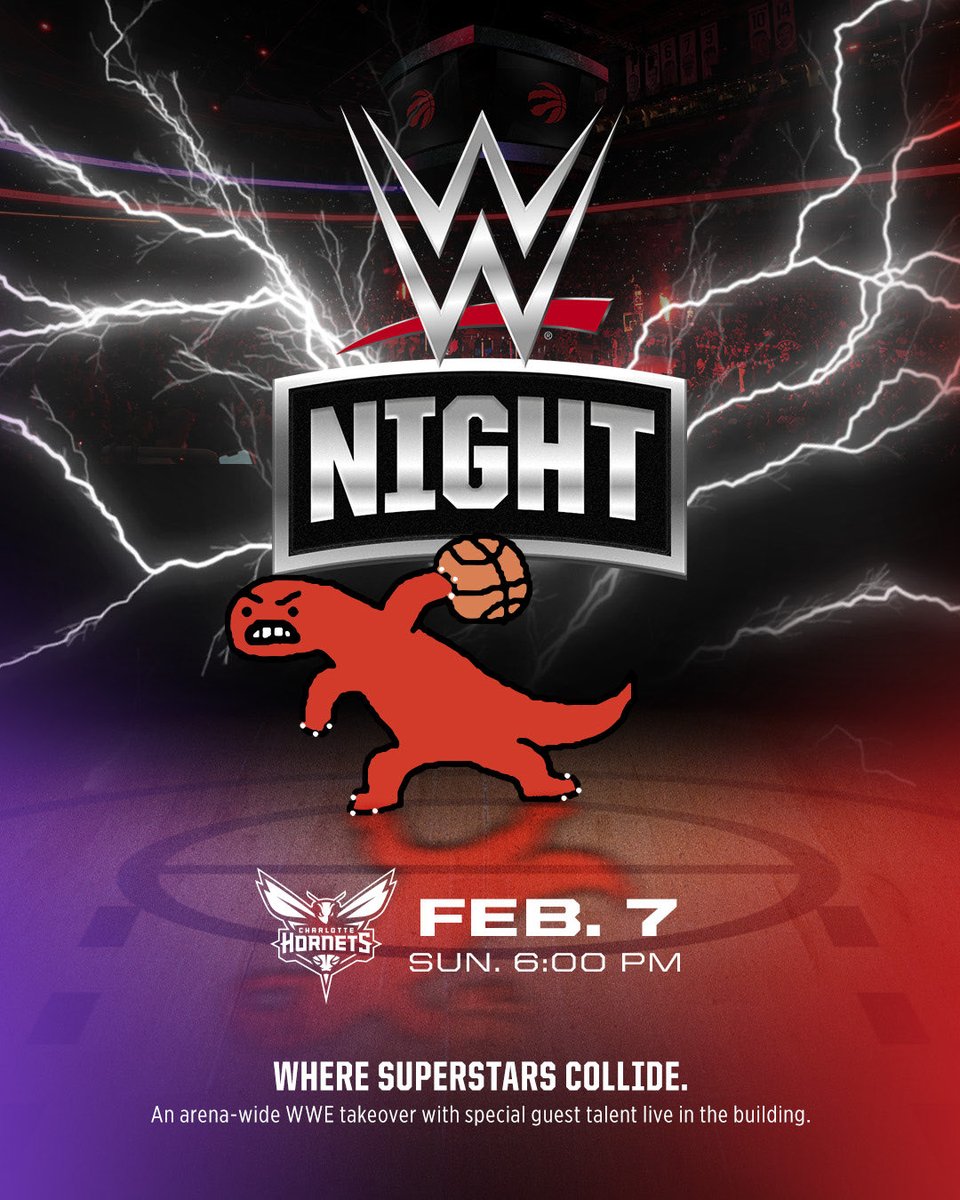 Raptors's tweet photo. WWE NIGHT https://t.co/fRK6WL82WN