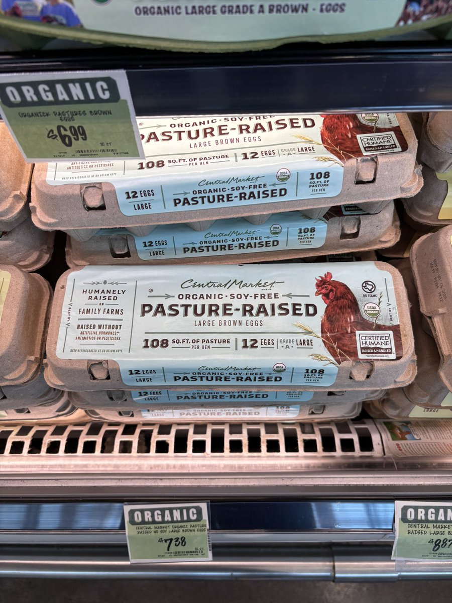 cascaracowboy's tweet photo. Texas friends, soy free eggs now at central market https://t.co/iMORbtEpye