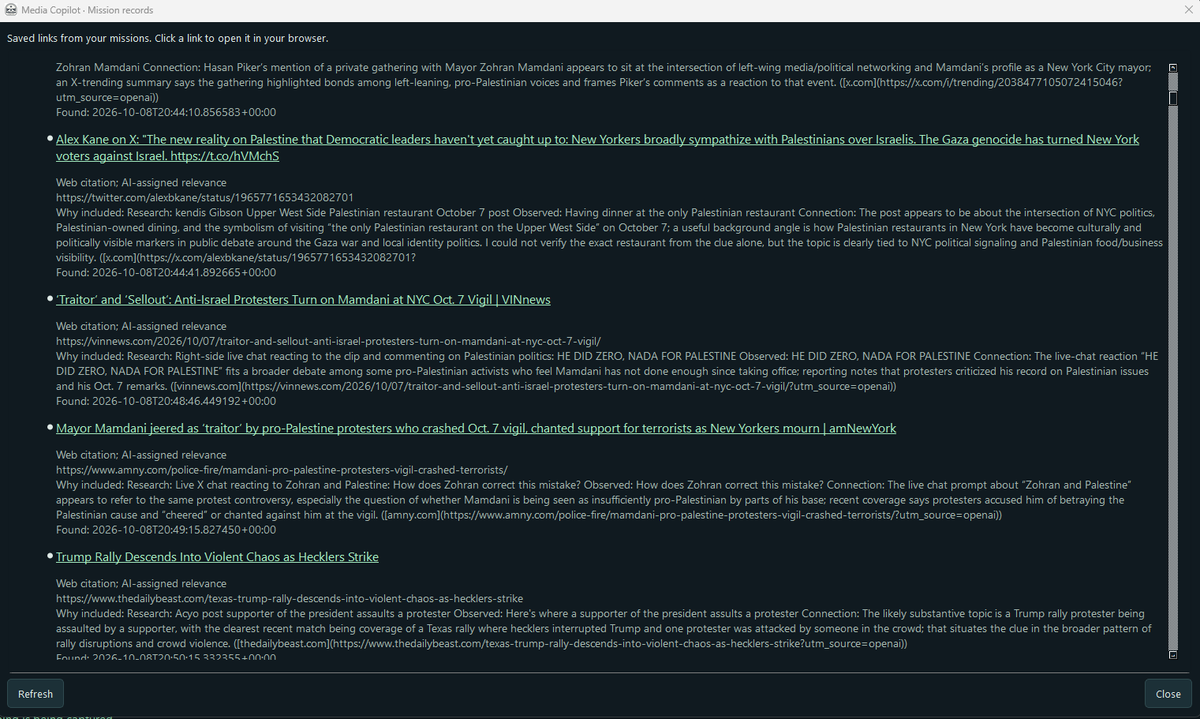 MediaCopilotSI's tweet photo. @Asmongold Mission Log from last test. Links with descriptions. https://t.co/oHj0ZDQTYl