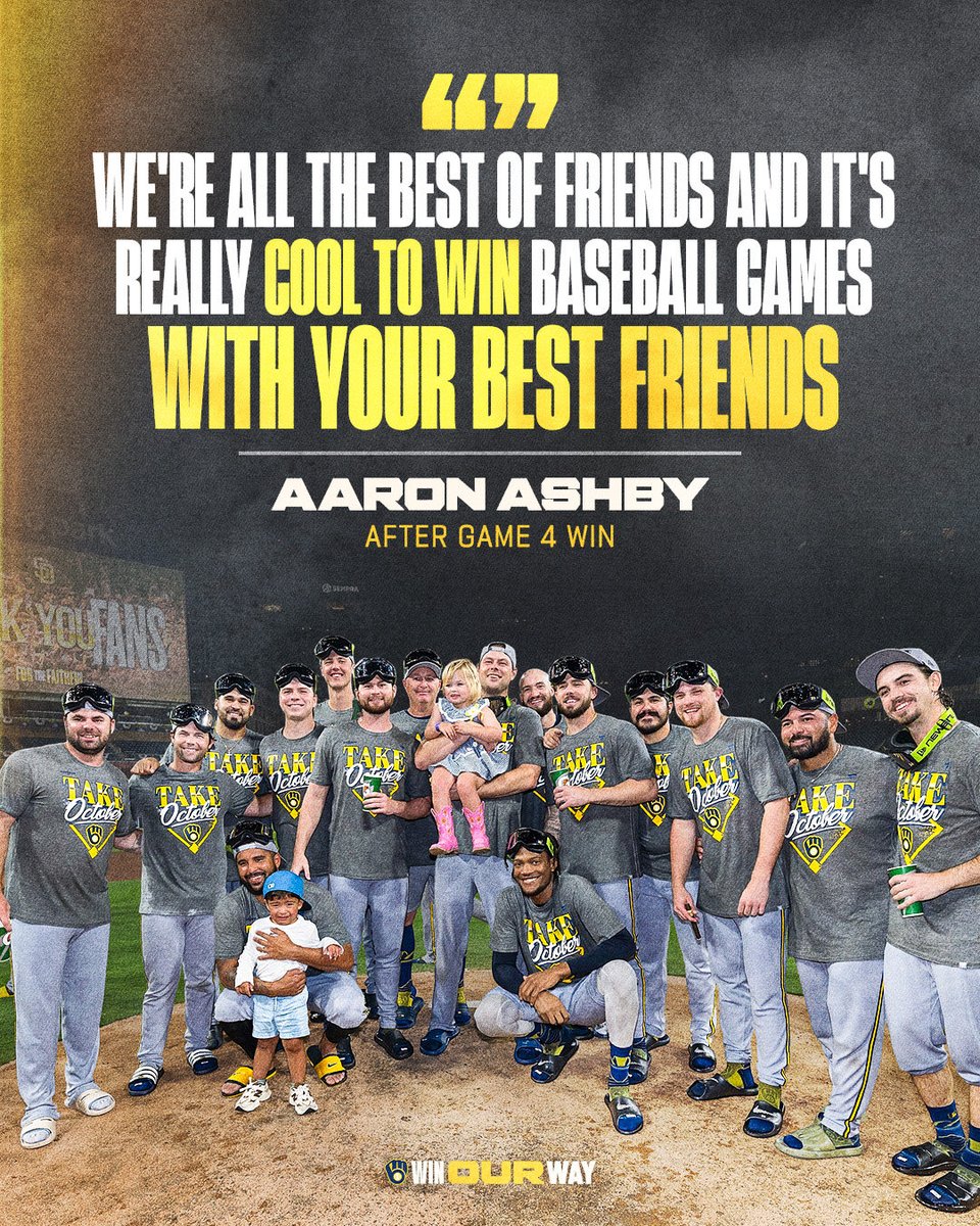 Brewers's tweet photo. Brothers forever
 
#WinOurWay https://t.co/9LbUKbQAB4