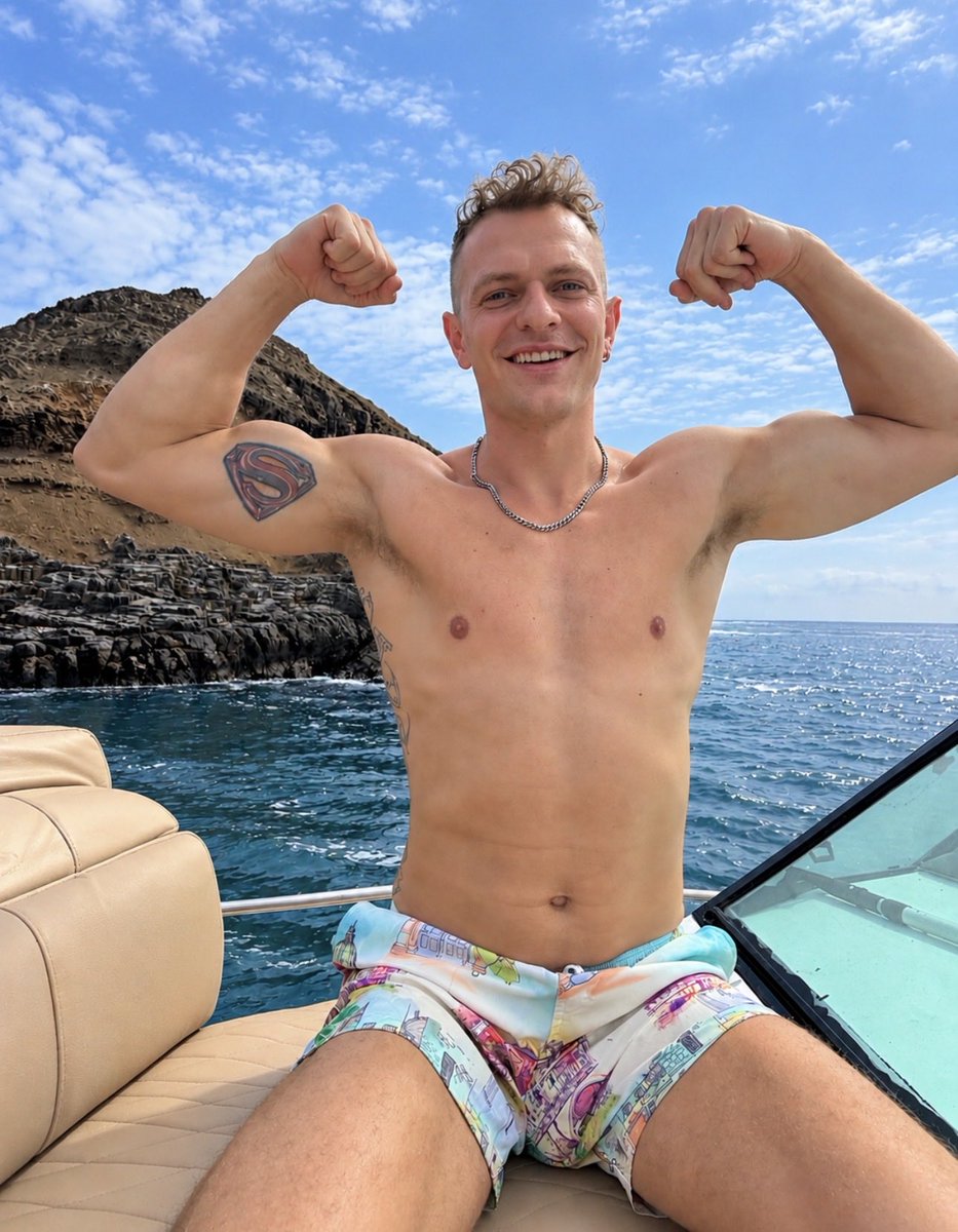 LanceUnlocked's tweet photo. Sun’s out, guns out… trouble’s out too 😈 https://t.co/RlfJxRFNHy
