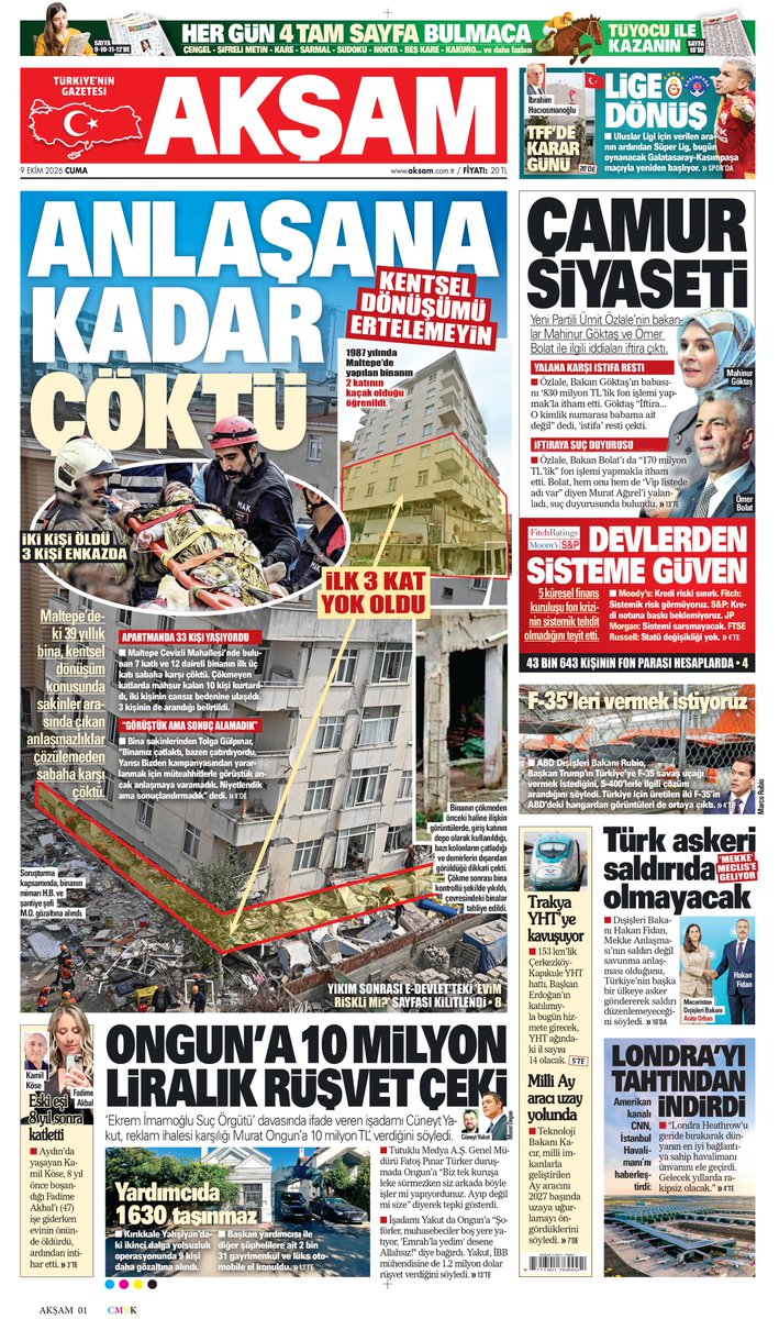 Aksam's tweet photo. ANLAŞANA KADAR ÇÖKTÜ
https://t.co/Sai913tOiX

#GününManşeti 
@mkartoglu https://t.co/gSuaQDJ9hu