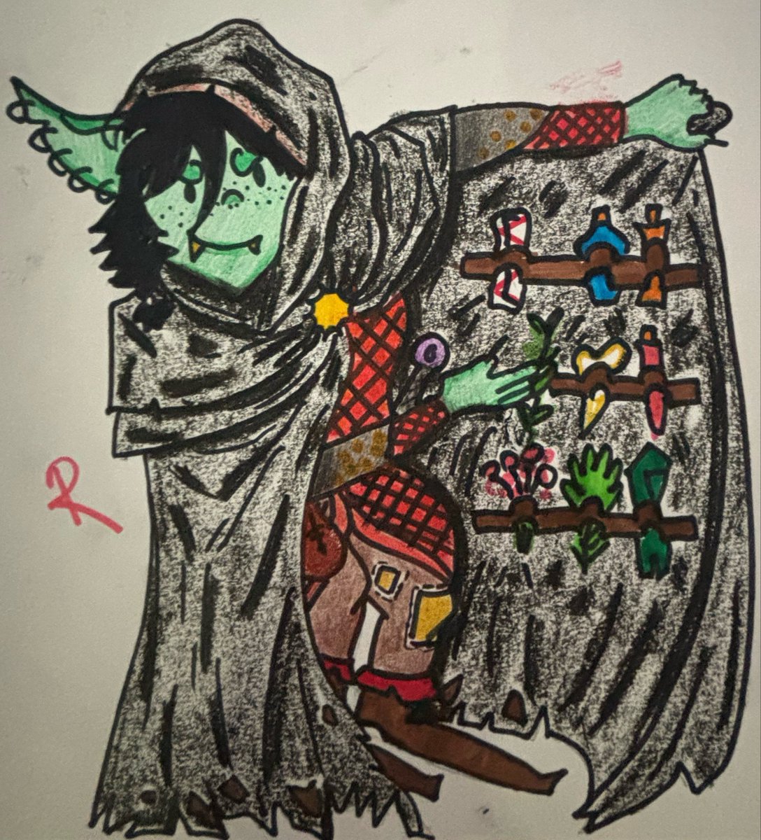 Raaquelinya's tweet photo. Day 8: Merchant goblin💰 https://t.co/TPu4B1iHj2
