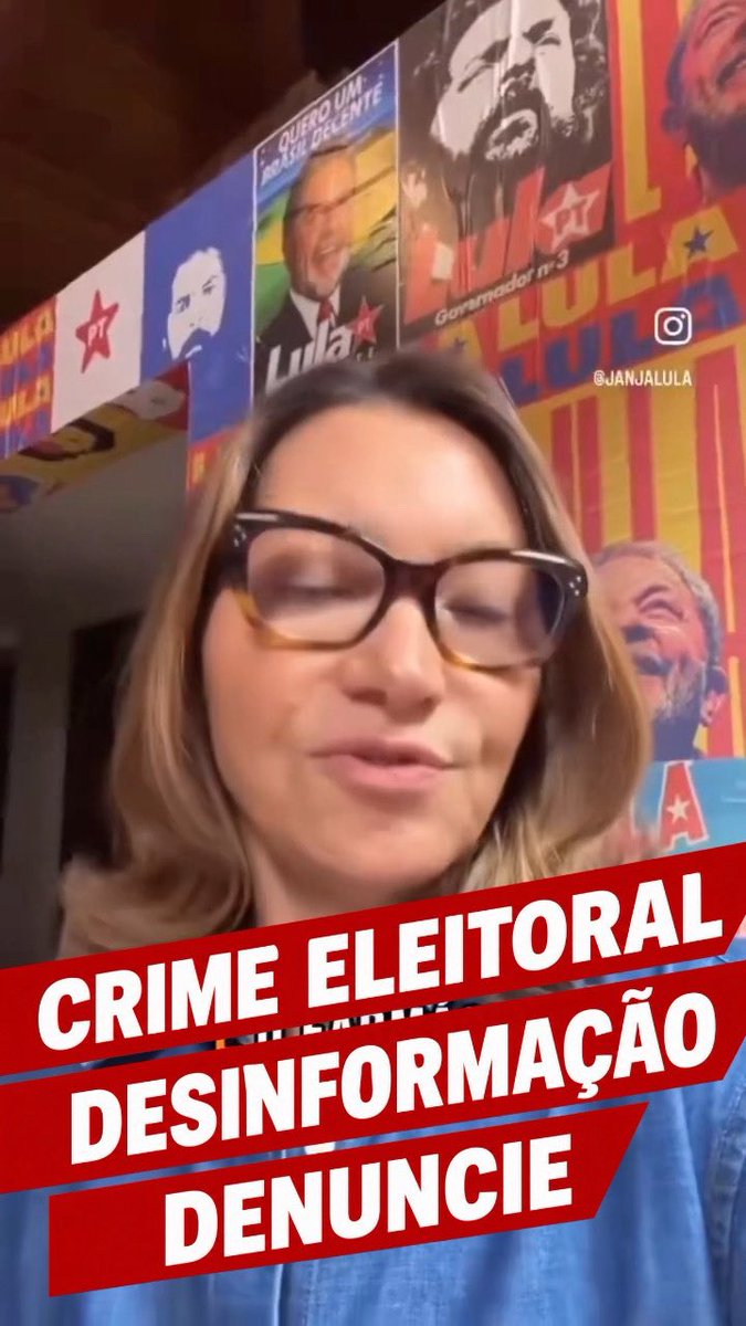 ericksalzerr's tweet photo. Janja e Lula cometem crime eleitoral. @TSEjusbr por favor! @plnacional_ @FlavioBolsonaro não podemos deixar que isso passe impune! https://t.co/AqPXc5PWke