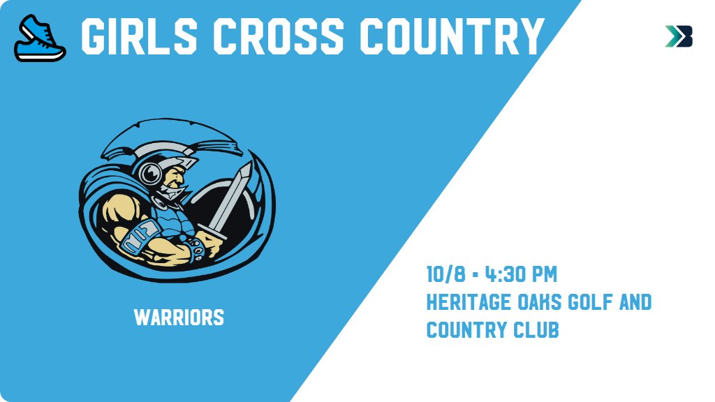 SportsWACO's tweet photo. Girls Cross Country (Varsity) Meet Day! - Check out the event preview for the WACO Warriors. It starts at 4:30 PM and is at Heritage Oaks Golf and Country Club. https://t.co/Fyn7rv0xvf
