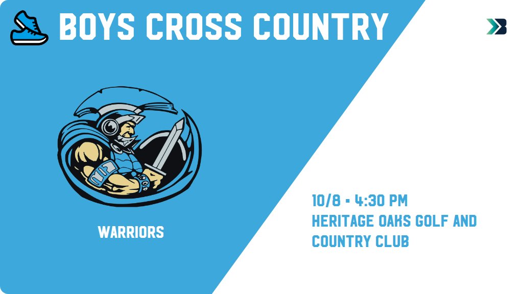 SportsWACO's tweet photo. Boys Cross Country (Varsity) Meet Day! - Check out the event preview for the WACO Warriors. It starts at 4:30 PM and is at Heritage Oaks Golf and Country Club. https://t.co/dcQXk6zljn
