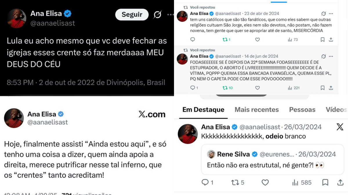 margaretmelonii's tweet photo. "amigos de direita"
A grande esperança para virar votos do Lula nas redes sociais é uma garota cujo único discurso é odiar brancos, católicos e evangélicos, além de desejar que a direita apodreça no inferno.

Parabéns, painho! Não existia alguém melhor pra convencer os adversários. 👏🏻👏🏻👏🏻