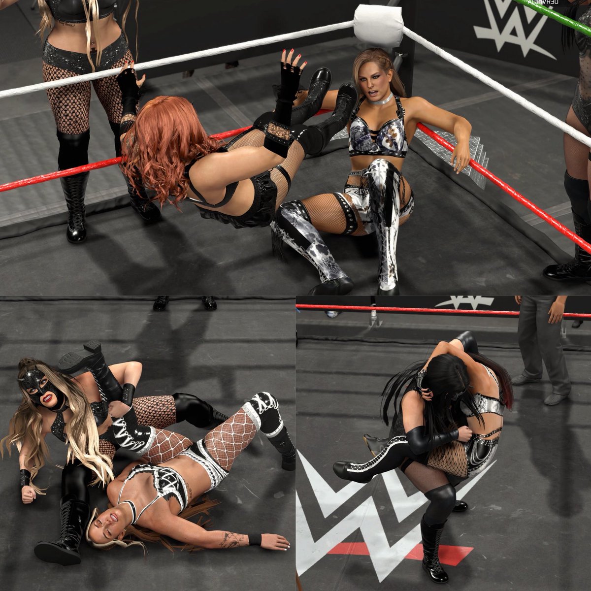 aaronvr40_'s tweet photo. LAS TOXICAS 🔥
Flammer ( @LadyFlammer ) La Hiedra ( @LaHiedraAAA ) &amp; Lady Maravilla ( @LadyMaravillAAA ) World’s Collide’26 gears are now on #WWE2K26 CC <3
CAWS by: @blenkkrieger 
*Available on consoles* 
Hashtags:
#Flammer
#LaHiedra
#LadyMaravilla https://t.co/KX3ehjCc4R