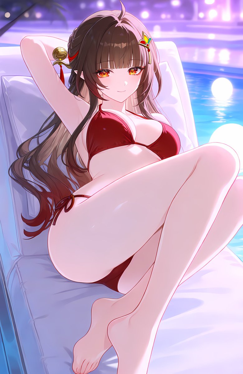 SorelaArt's tweet photo. 霊砂 / Lingsha 🌸
Honkai: Star Rail 崩壊:スターレイル
SFW illustration
More on my Patre✦n
#Lingsha #HonkaiStarRail #RedBikini #AnimeArt https://t.co/s4lhuUiPdu
